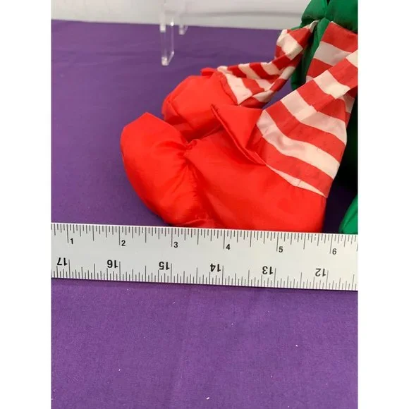 Right Now international elf parachute, nylon material, vintage Christmas 15 inch - Picture 11 of 12